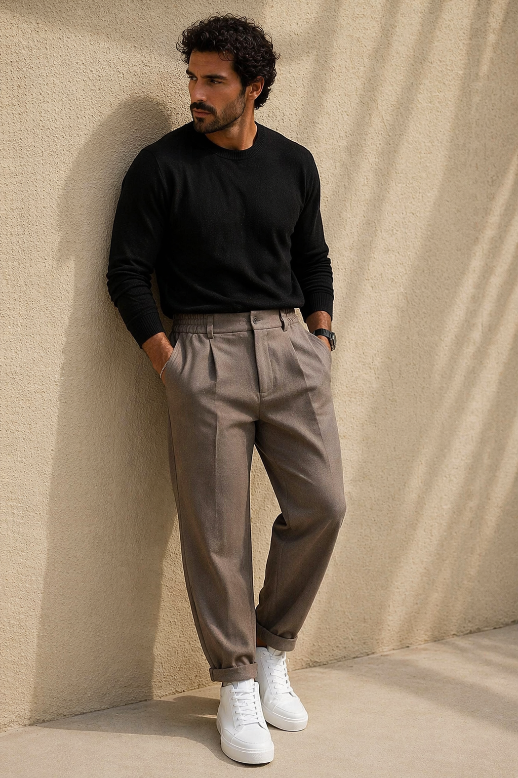 Tommaso | Pantalón elegante jaspeado