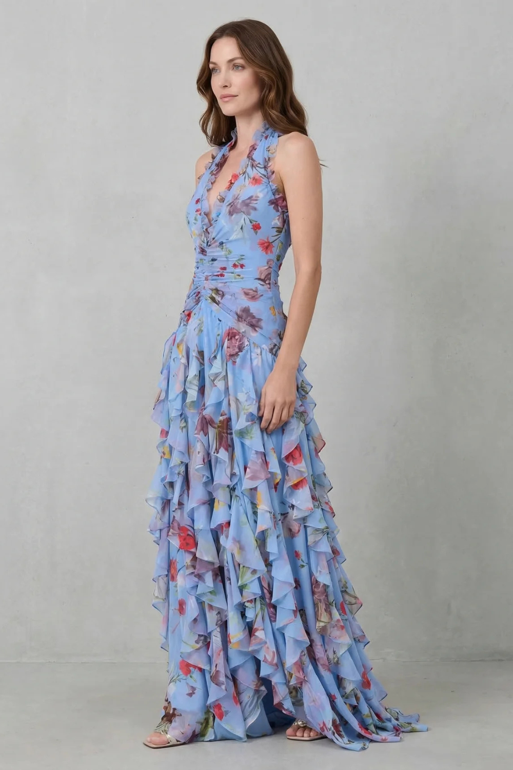 Belladina | Vestido largo con cuello halter