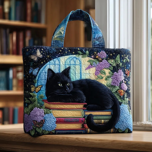 Bolso Artesanal | Gato Negro entre Libros