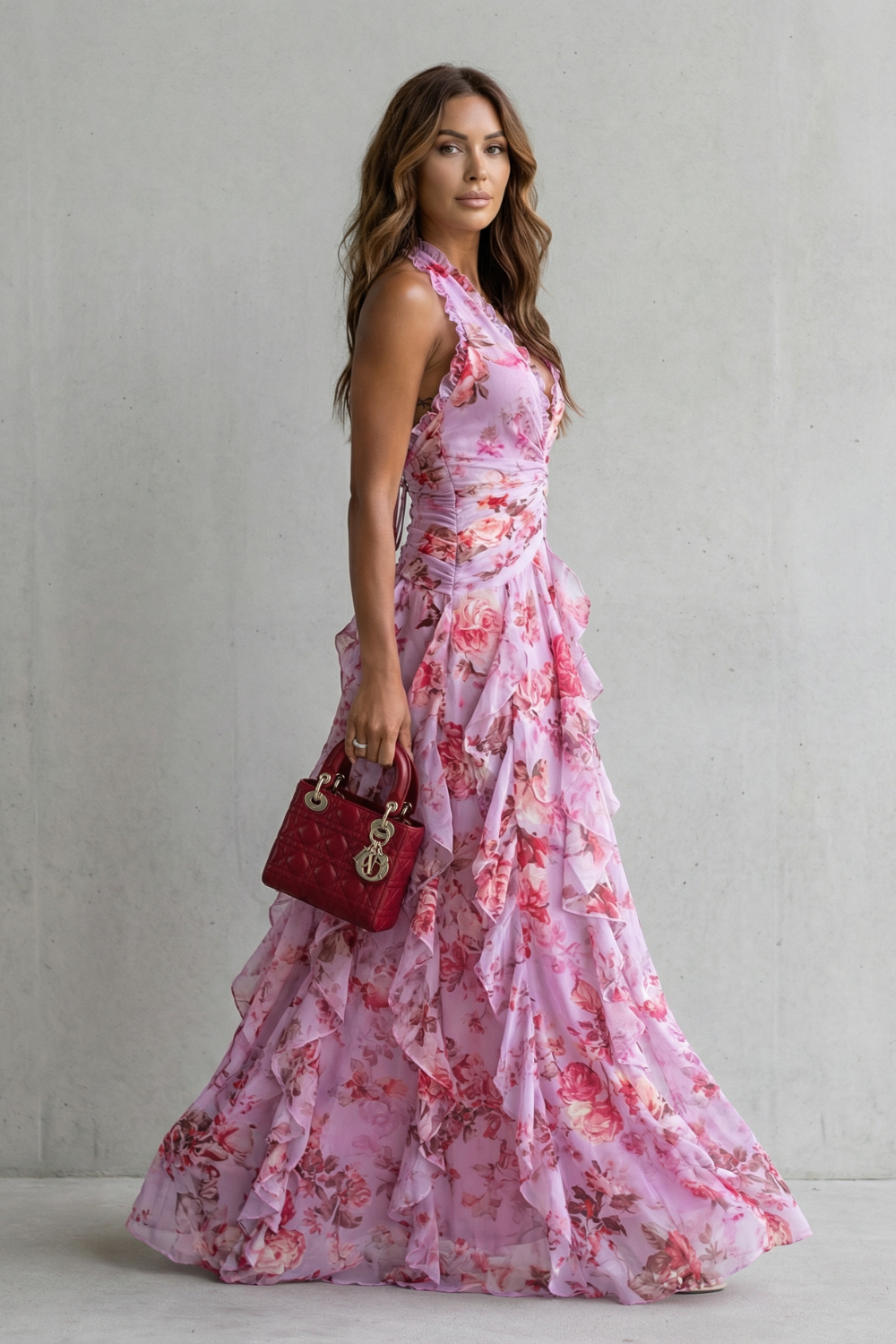 Belladina | Vestido largo con cuello halter