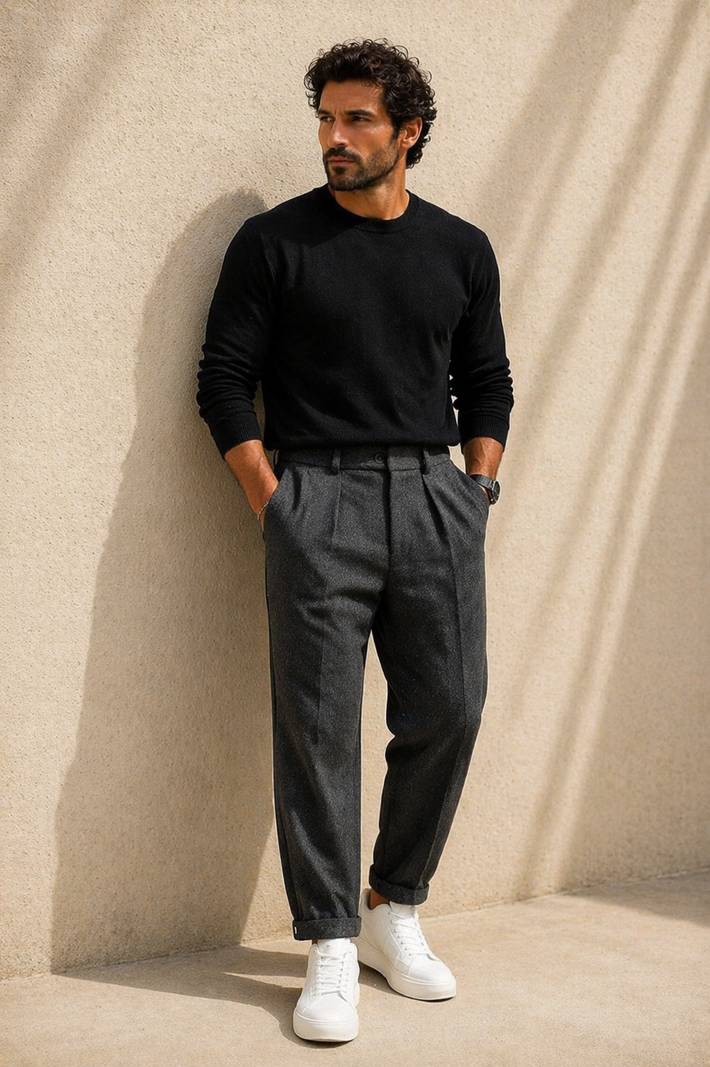 Tommaso | Pantalón elegante jaspeado
