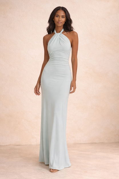 Adrianna | Vestido largo elegante con escote halter