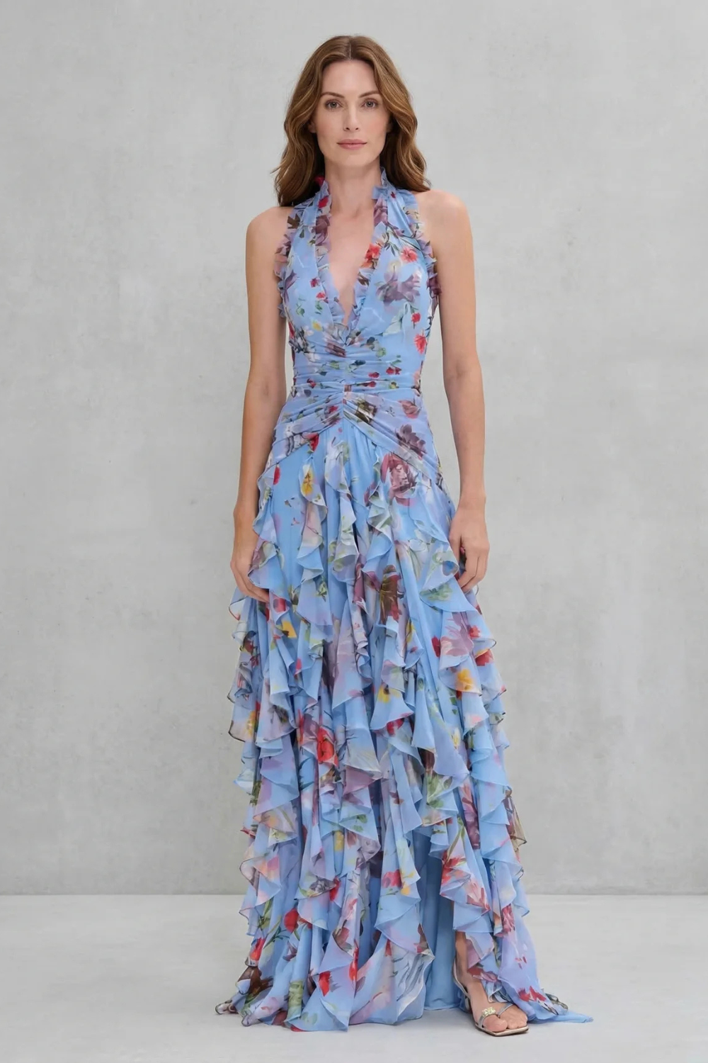 Belladina | Vestido largo con cuello halter