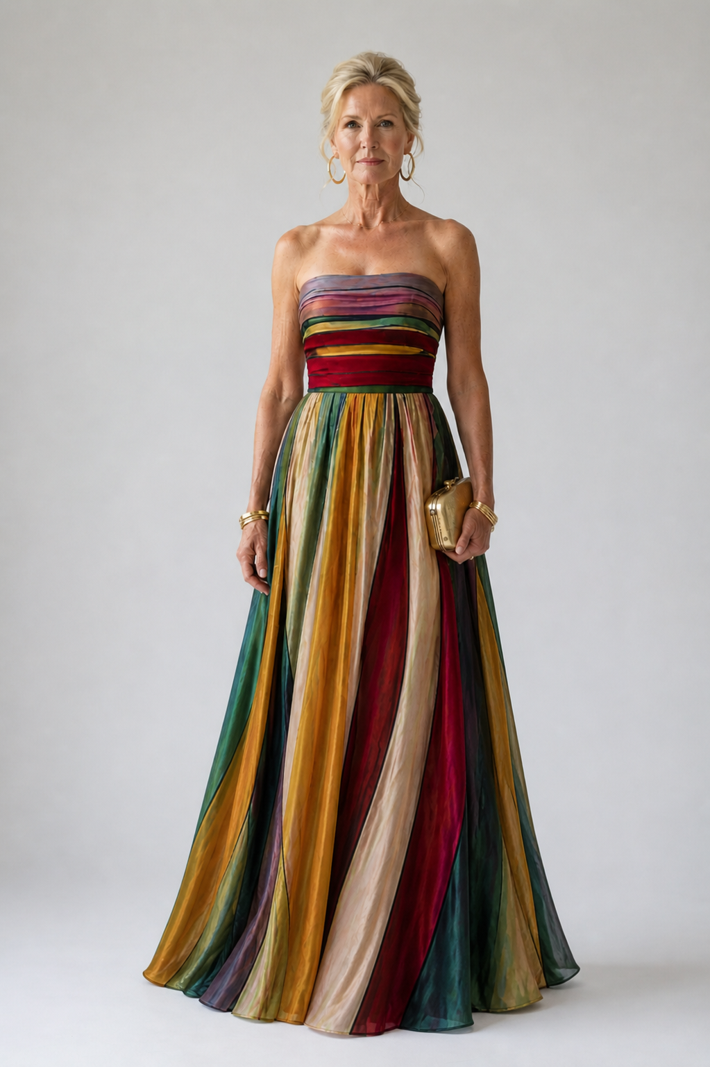 Vera Rome™ | Vestido sin tirantes de corte en A