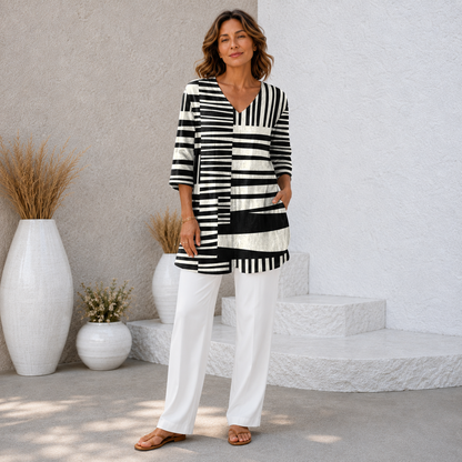 Sofía | Blusa larga con cuello en V