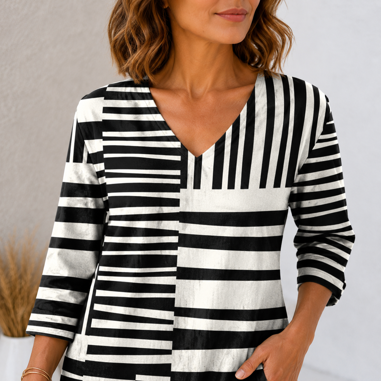 Sofía | Blusa larga con cuello en V