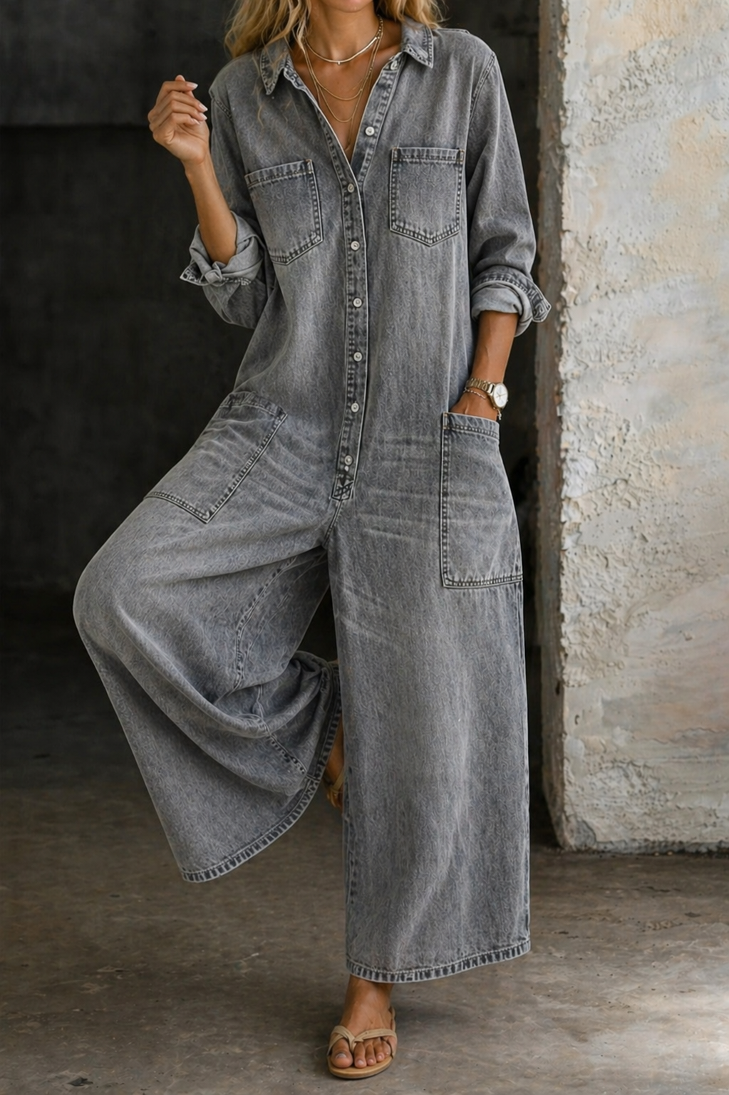 Vivienne | Mono casual de silueta fluida