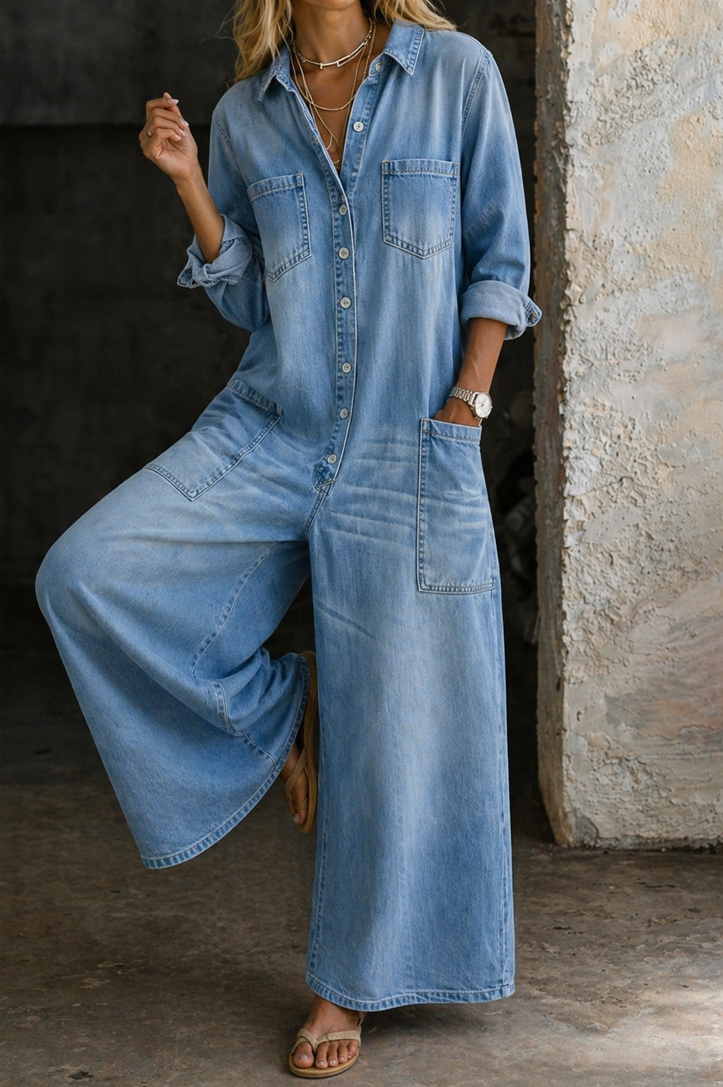 Vivienne | Mono casual de silueta fluida