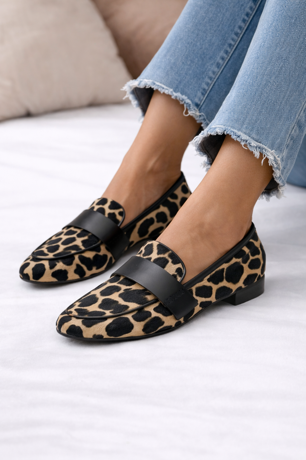 Chiara | Mocasines animal print con detalle elegante