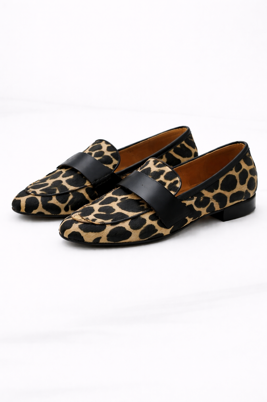 Chiara | Mocasines animal print con detalle elegante