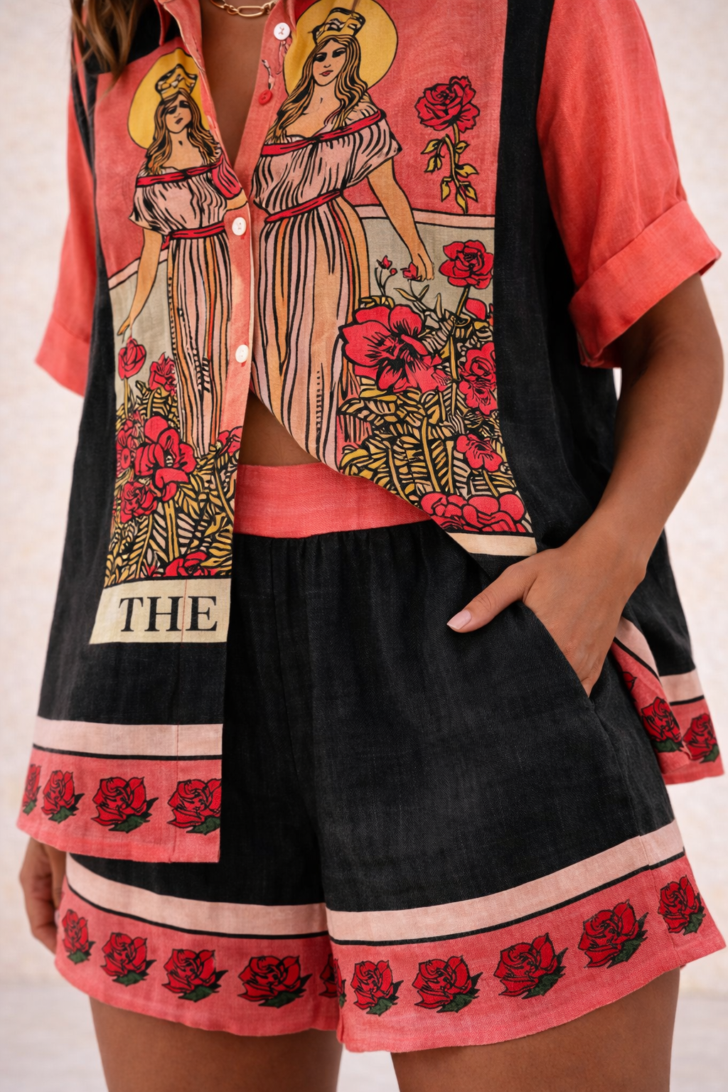 Malaya | Conjunto elegante de lino y algodón