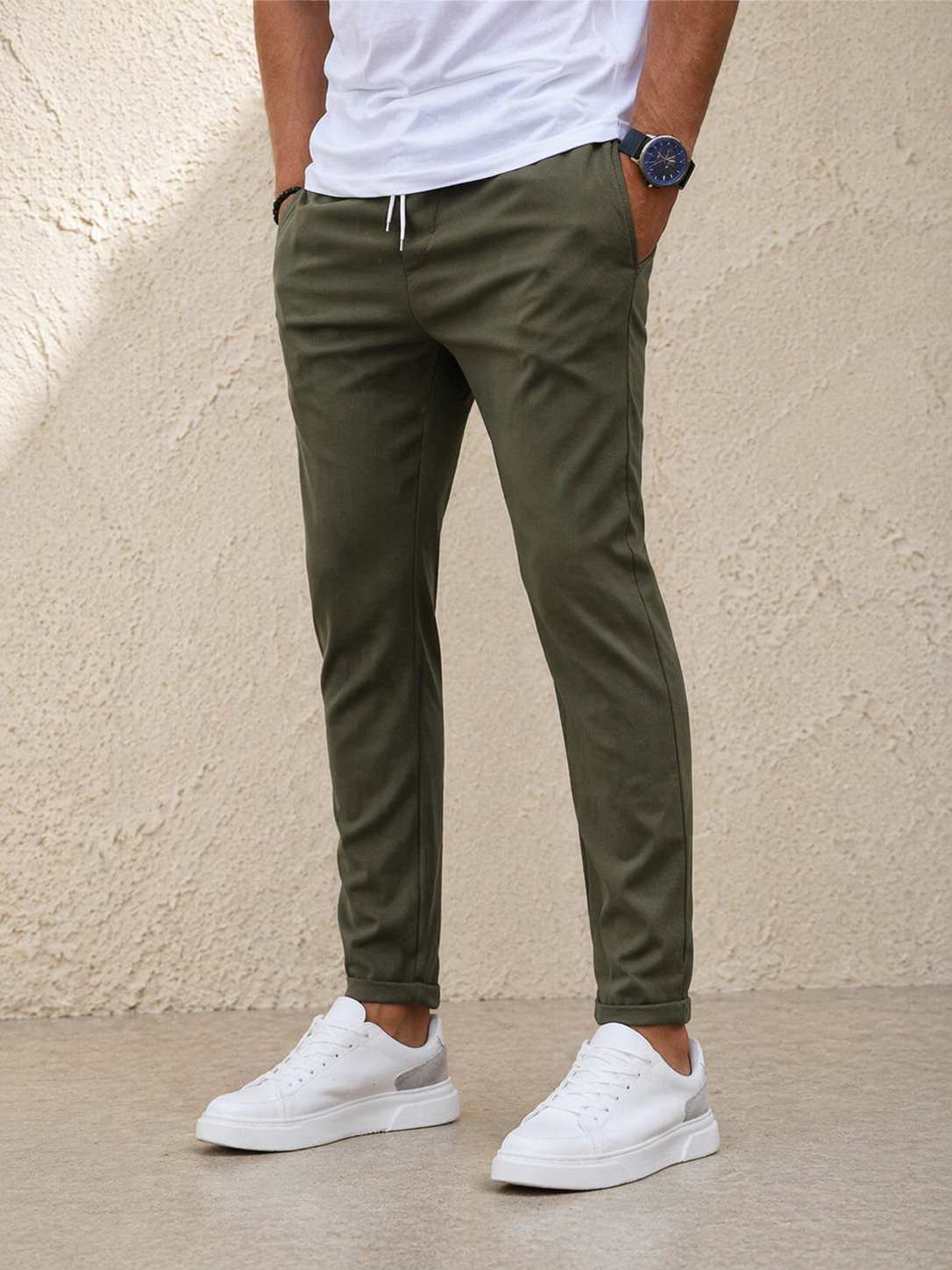Leone | Pantalón elástico premium